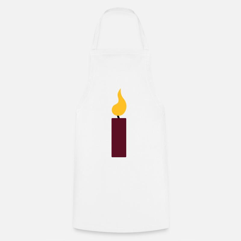1st birthday - candle - Cooking Apron - white