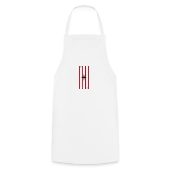 Étoile rouge - Tablier de cuisine - blanc - Devant - AI Model Male 185 dark (185cm)