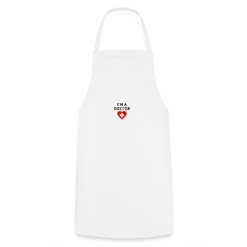 I'M A DOCTOR - Tablier de cuisine - blanc - Devant - AI Model Male 185 dark (185cm)