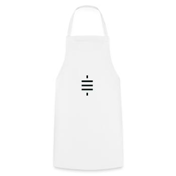 Bitcoin Crypto Symbole de Satoshi 21 - Tablier de cuisine - blanc - Devant - AI Model Male 185 dark (185cm)