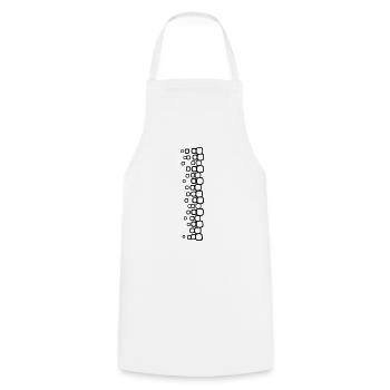 qadrati_1c - Tablier de cuisine - blanc - Devant - AI Model Male 185 dark (185cm)