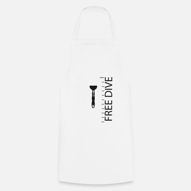 FREE DIVE - Tablier de cuisine - blanc