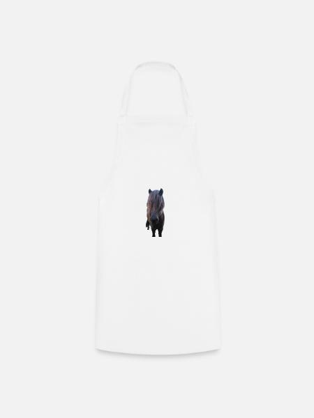 Pferde T-shirt Geschenk Reiter - Kochschürze - Weiß