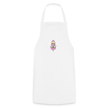 Glace - Tablier de cuisine - blanc - Devant - AI Model Male 185 dark (185cm)
