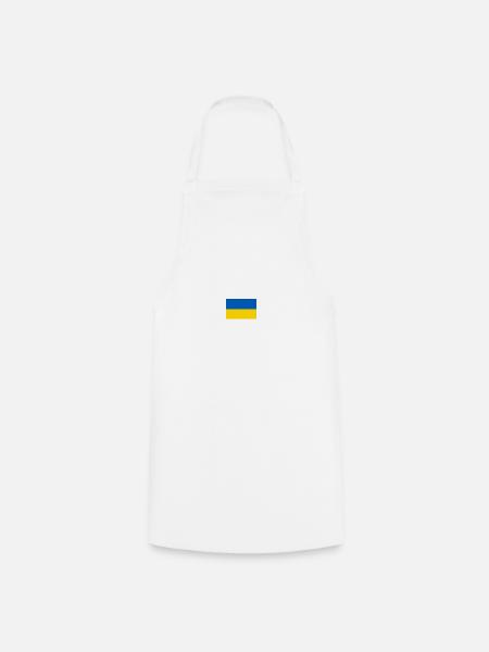 Drapeau de l’Ukraine - Tablier de cuisine - blanc