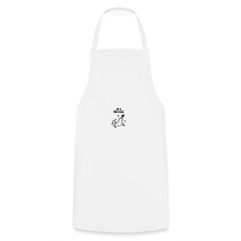 Be U Nicorn Grunge - Tablier de cuisine - blanc - Devant - AI Model Male 185 dark (185cm)