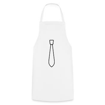 Tie - Cooking Apron - white - Front - AI Model Male 185 dark (185cm)