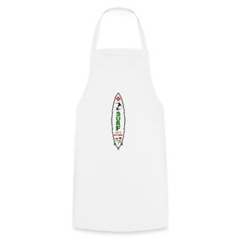 Basque Surfing Team - Tablier de cuisine - blanc - Devant - AI Model Male 185 dark (185cm)