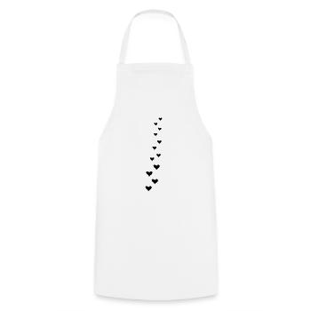 Coeur Ranke - Tablier de cuisine - blanc - Devant - AI Model Male 185 dark (185cm)