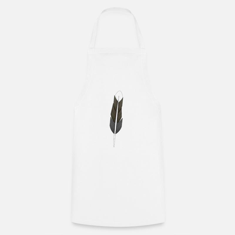 Feather - Hope - Feather - Cooking Apron - white