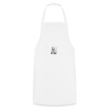 Bande dessinée Ours polaire - Tablier de cuisine - blanc - Devant - AI Model Male 185 dark (185cm)