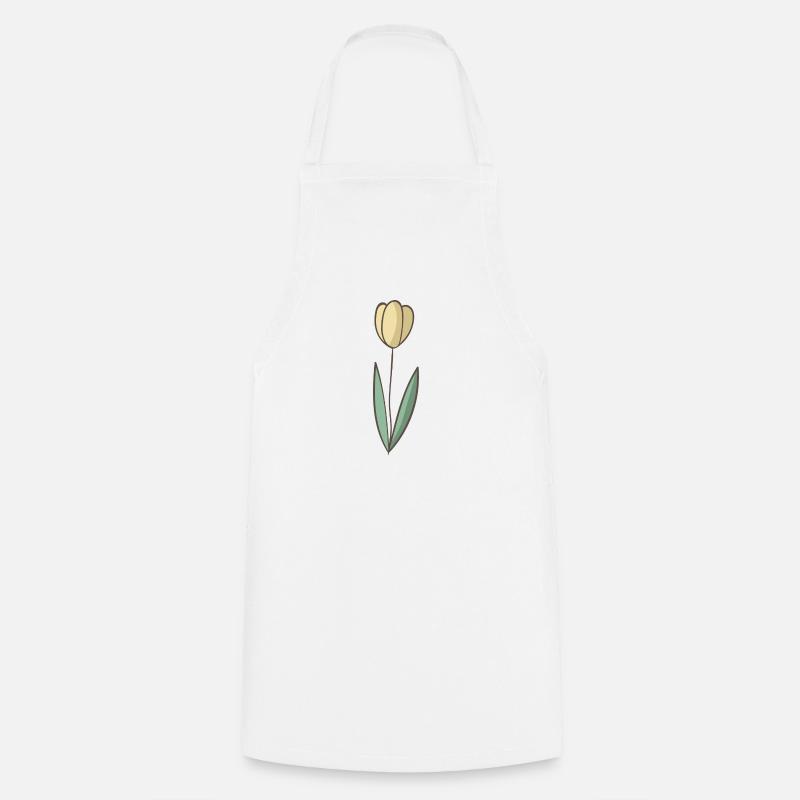 Tulpe - Kochschürze - Weiß