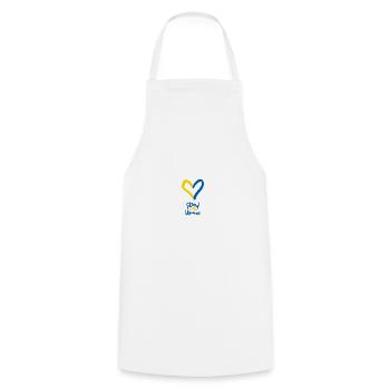 Stand with Ukraine - Cooking Apron - white - Front - AI Model Male 185 dark (185cm)