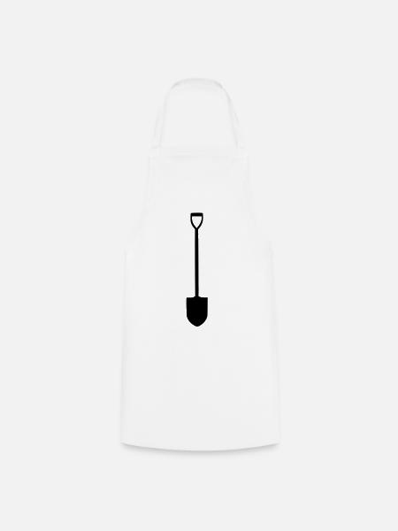 Shovel - Cooking Apron - white