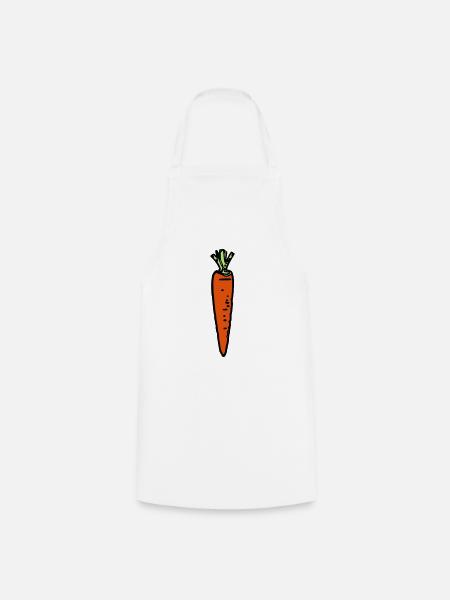 Carrot, New - Cooking Apron - white