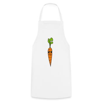 Carotte Carotte Jardin Légume Drôle Hobby Jardinier - Tablier de cuisine - blanc - Devant - AI Model Male 185 dark (185cm)