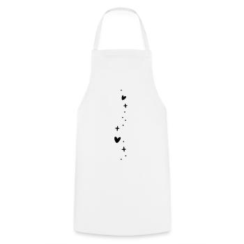 Sweet Hearts Star Decoration - Cooking Apron - white - Front - AI Model Male 185 dark (185cm)