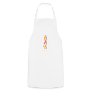 Multicolored ice cream - Cooking Apron - white - Front - AI Model Male 185 dark (185cm)