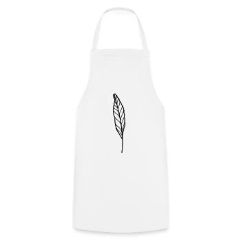 leaf - Cooking Apron - white - Front - AI Model Male 185 dark (185cm)