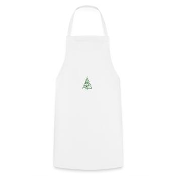 fir green - Cooking Apron - white - Front - AI Model Male 185 dark (185cm)