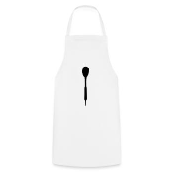 dartpfeil - Kochschürze - Weiß - Vorne - AI Model Male 185 dark (185cm)