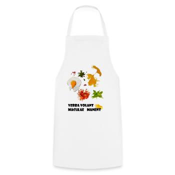 Spots - Cooking Apron - white - Front - AI Model Male 185 dark (185cm)
