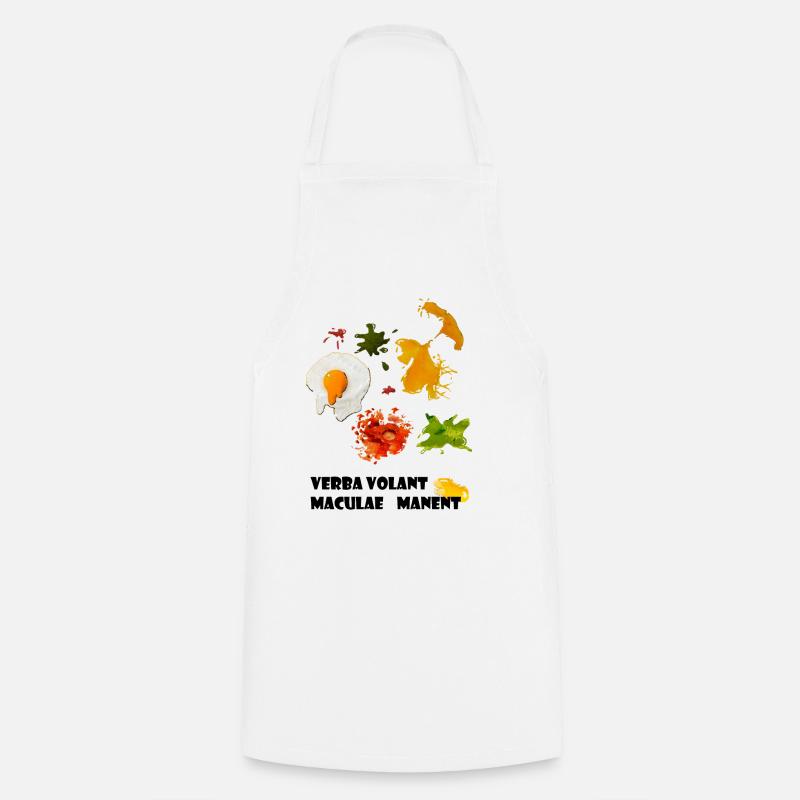 taches - Tablier de cuisine - blanc