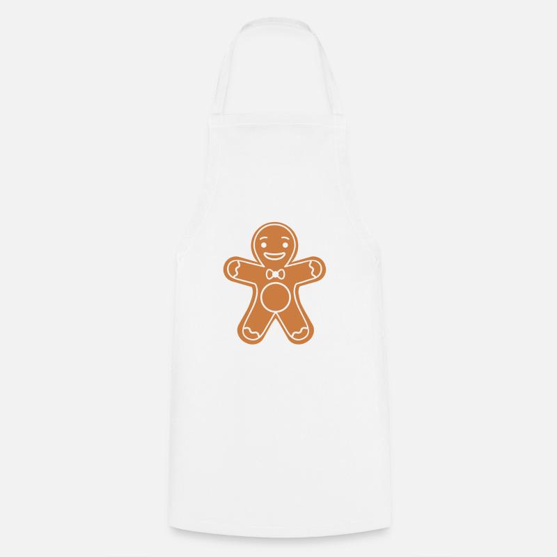 gingerbread man - Cooking Apron - white