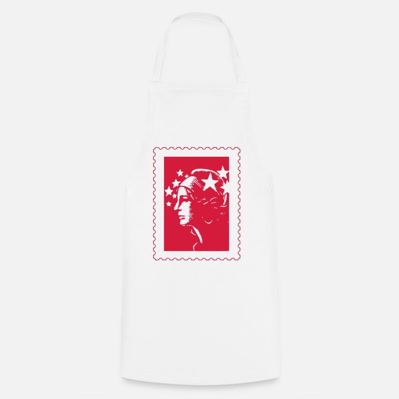 Déjà timbré(e) - Tablier de cuisine - blanc