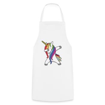 Unicorn DAB Dance - Cooking Apron - white - Front - AI Model Male 185 dark (185cm)