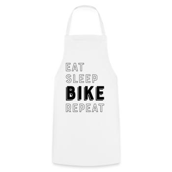Biker - Tablier de cuisine - blanc - Devant - AI Model Male 185 dark (185cm)