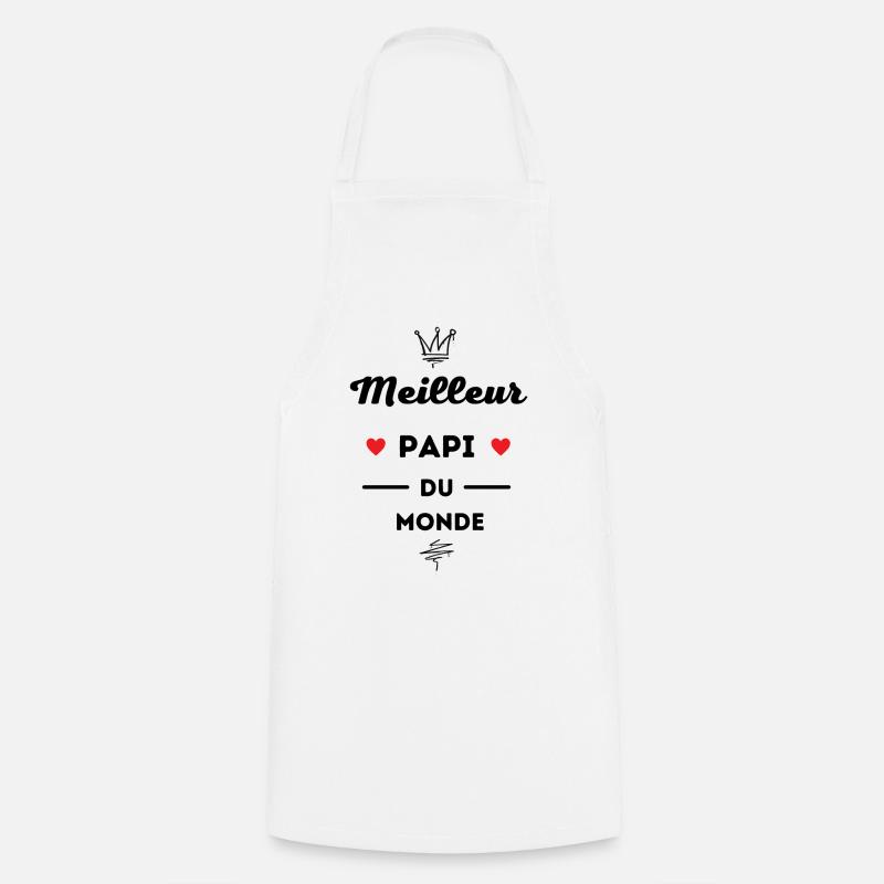 Meilleur papi du monde - Tablier de cuisine - blanc