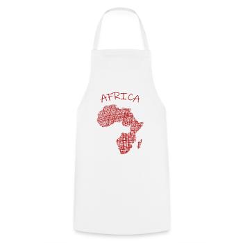 Afrika Madagaskar Africa - Kochschürze - Weiß - Vorne - AI Model Male 185 dark (185cm)