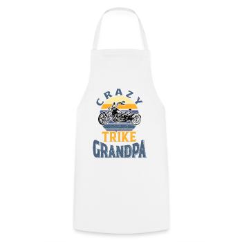Trike Grandpa - Cooking Apron - white - Front - AI Model Male 185 dark (185cm)