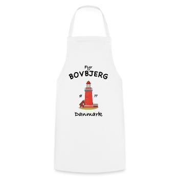 Leuchtturm Bovbjerg, Nordsee, Dänemark - Kochschürze - Weiß - Vorne - AI Model Male 185 dark (185cm)