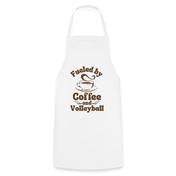 Kaffee-Volleyball-Liebhaber - Kochschürze - Weiß - Vorne - AI Model Male 185 dark (185cm)