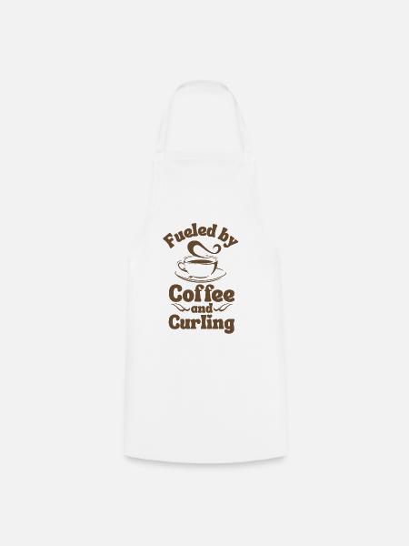 Kaffee-Curling-Liebhaber - Kochschürze - Weiß