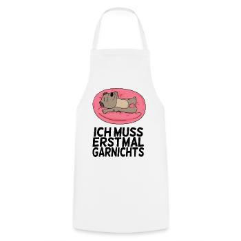 Lustiger Spruch lustige Sprüche - Kochschürze - Weiß - Vorne - AI Model Male 185 dark (185cm)