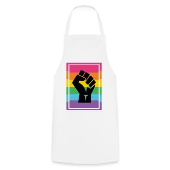 LGBT Pride Month - Pride Lives Matter - Kochschürze - Weiß - Vorne - AI Model Male 185 dark (185cm)