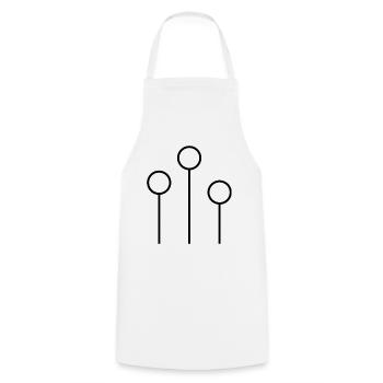 Poteau de but - Tablier de cuisine - blanc - Devant - AI Model Male 185 dark (185cm)