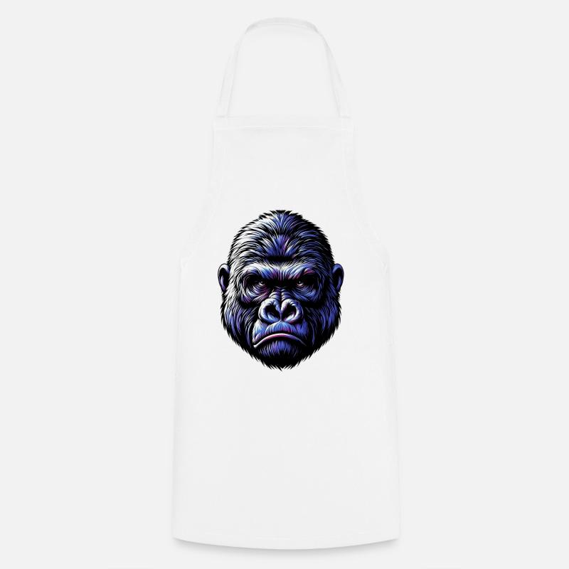 Gorilla - Kochschürze - Weiß