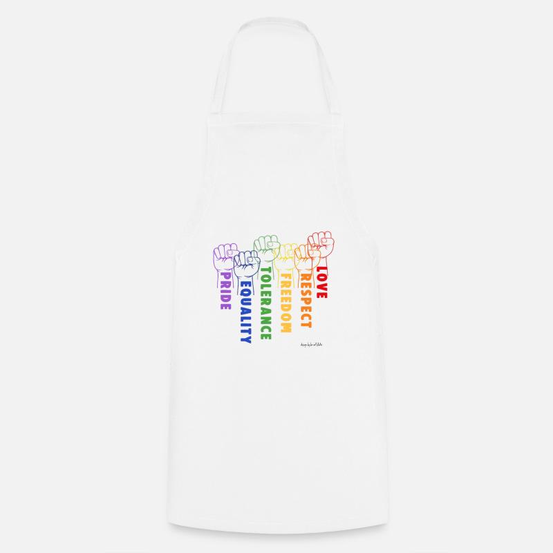 Solidarité et fierté - Tablier de cuisine - blanc