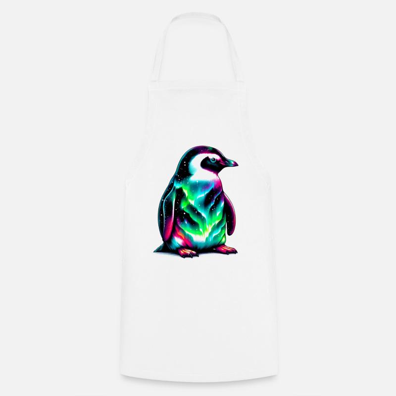 Pinguin - Kochschürze - Weiß