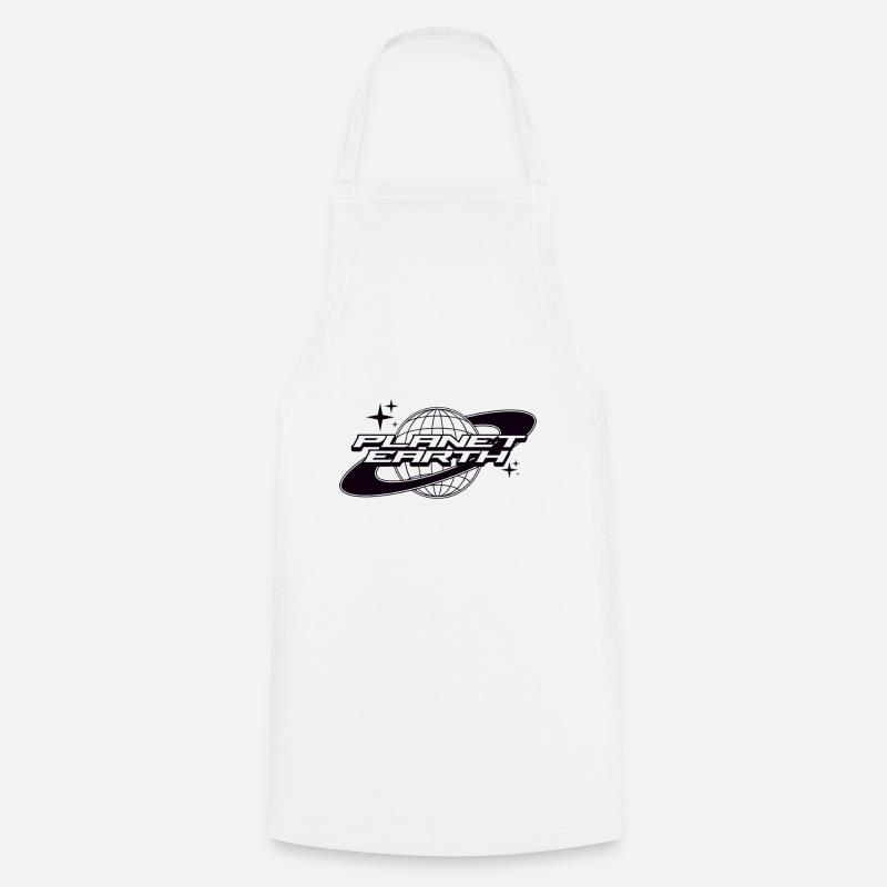 Planet Earth - Cooking Apron - white