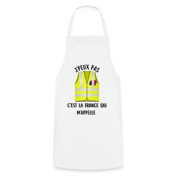 J'peux pas  - Tablier de cuisine - blanc - Devant - AI Model Male 185 dark (185cm)