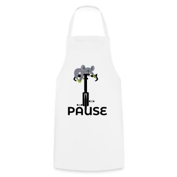 CIRCUIT À VÉLO PAUSE VÉLO KOALA BIKE - Tablier de cuisine - blanc - Devant - AI Model Male 185 dark (185cm)