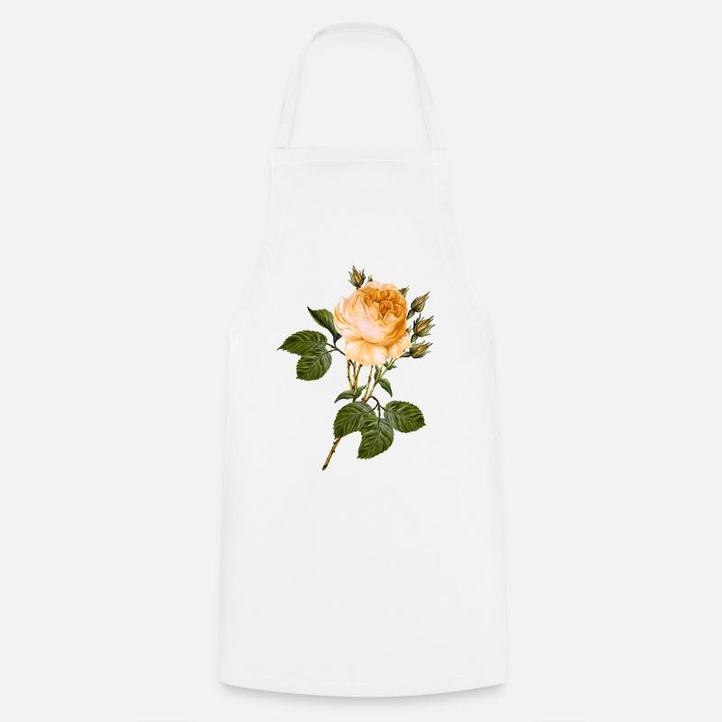 Blume - Kochschürze - Weiß