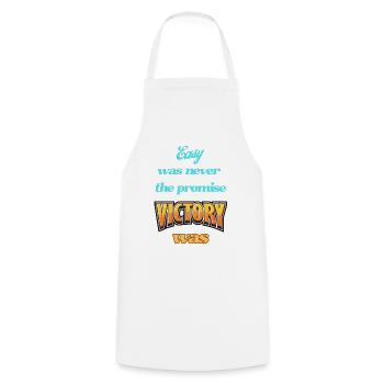 Inspiring motivational pressure - Cooking Apron - white - Front - AI Model Male 185 dark (185cm)