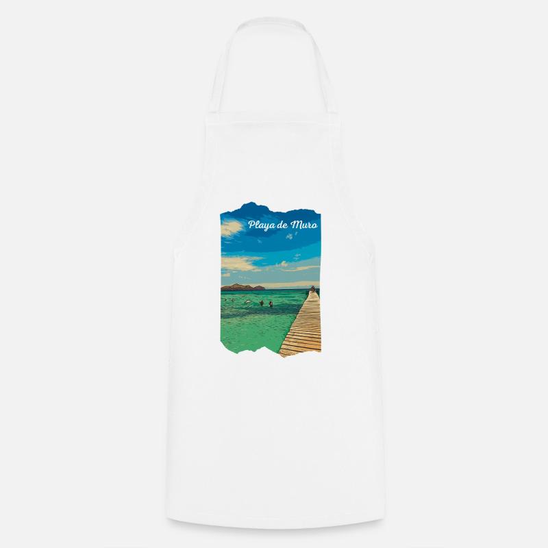 Playa de Muro - Majorque - Tablier de cuisine - blanc