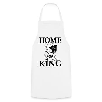 Dog Mom | Cute Dog Lover Statement Design - Cooking Apron - white - Front - AI Model Male 185 dark (185cm)